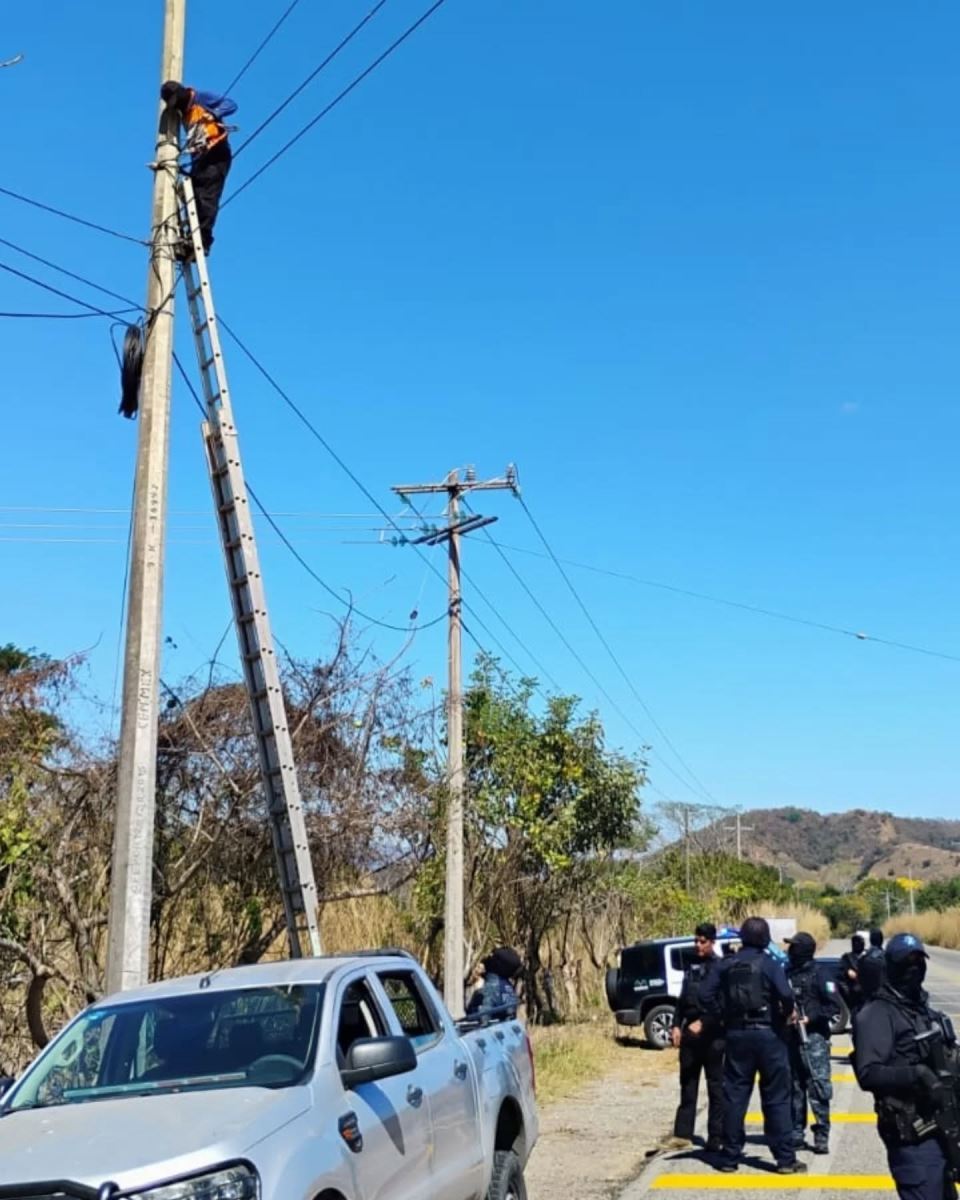 SSP desmantela una red de cámaras de vigilancia en La Garza, Villaflores.