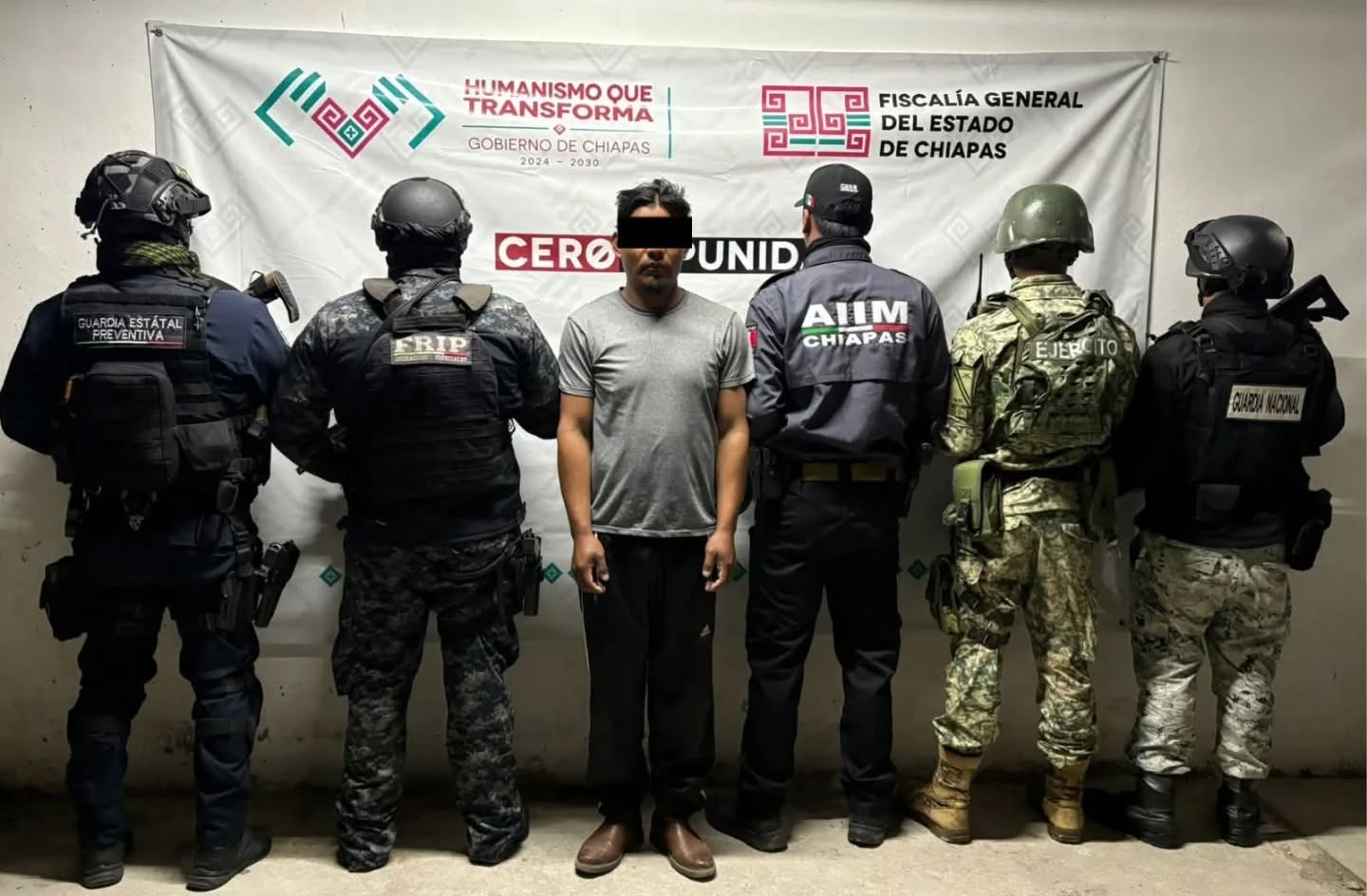 En SCLC, el Grupo Interinstitucional aprehende a presuntos responsables de atentados contra la paz, lesiones y daño