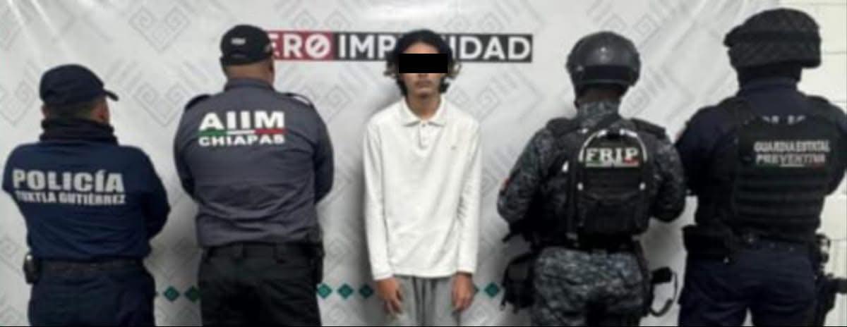 En Tuxtla, SSP y FGE aprehenden a presunto responsable de robo agravado