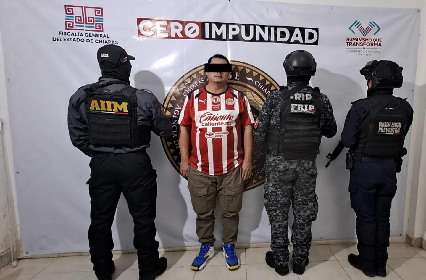 FRIP, GEP y AIIM aprehenden a presunto responsable de robo con violencia agravada