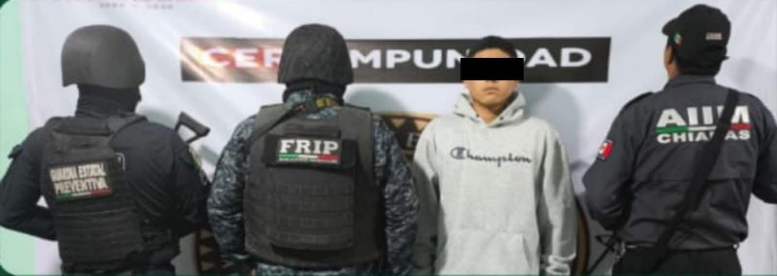 FRIP, GEP y AIIM aprehenden a presunto responsable de homicidio calificado