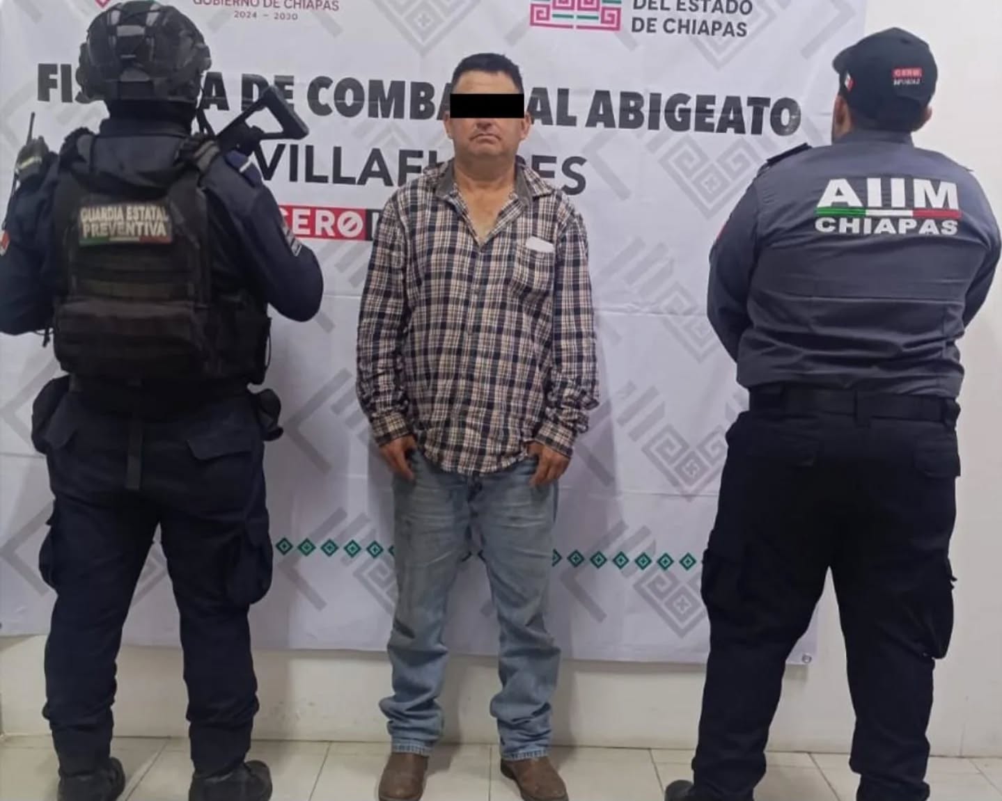 SSP en combate al abigeato detiene a una persona en Villaflores