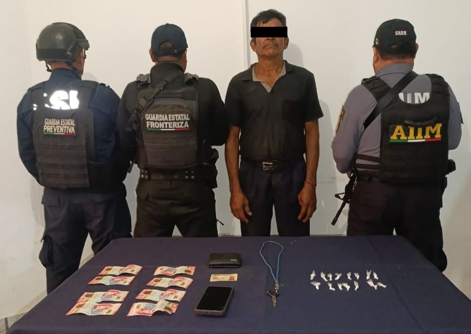 SSP detiene a presunto responsable del delito contra la salud 