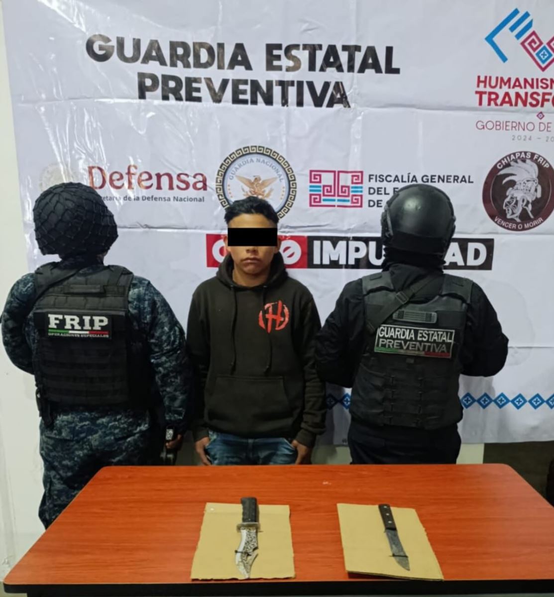 SSP detiene a masculino por agredir a persona de la tercera edad en Zinacantán