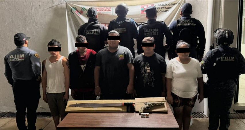 SSP detiene a seis presuntos responsables del delito de homicidio calificado en grado de tentativa