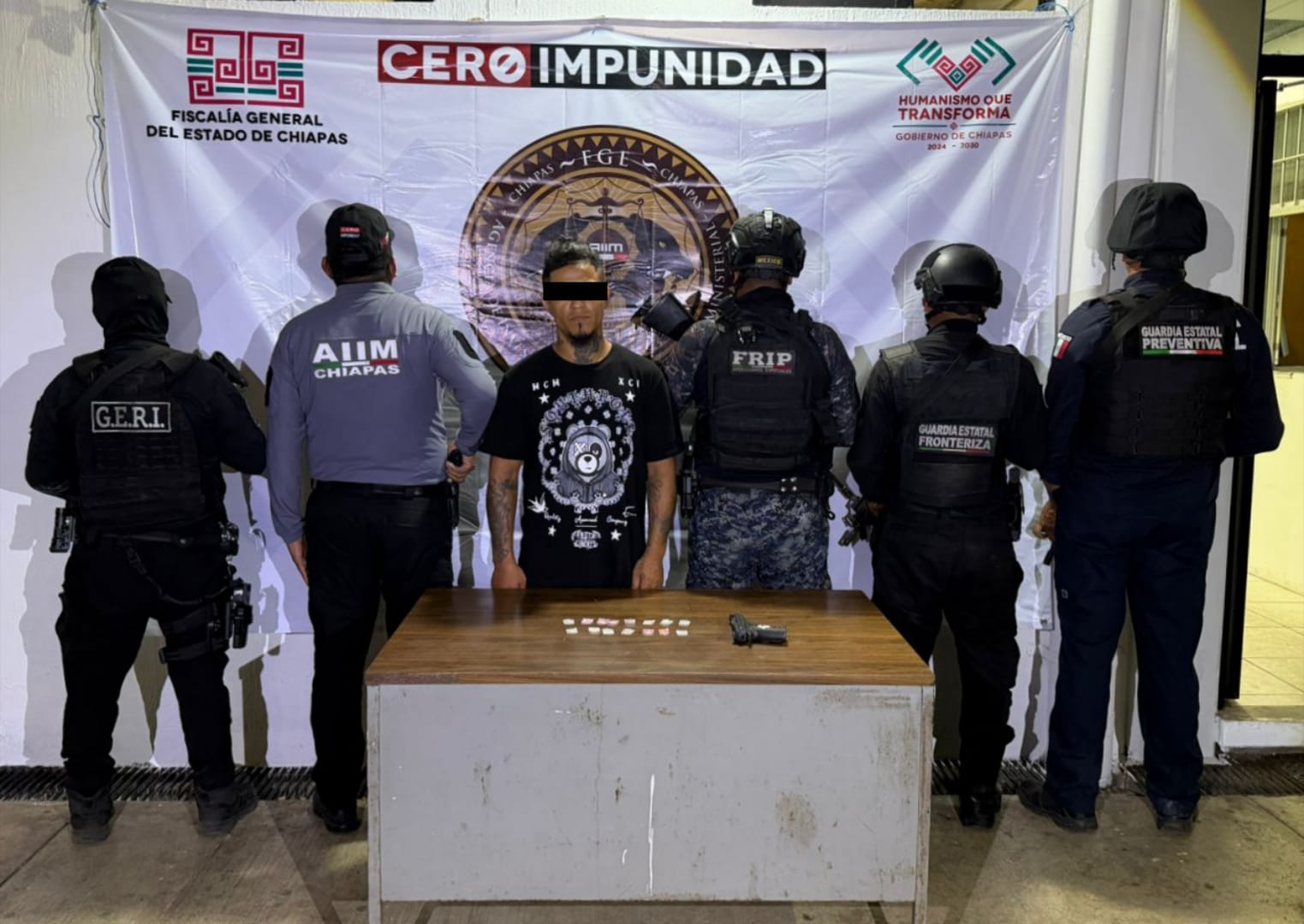 SSP detiene a hondureño por probable delito contra la salud