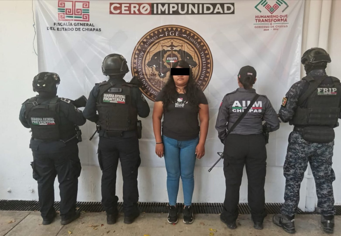 Por violencia familiar agravada, SSP y FGE aprehenden a la presunta responsable