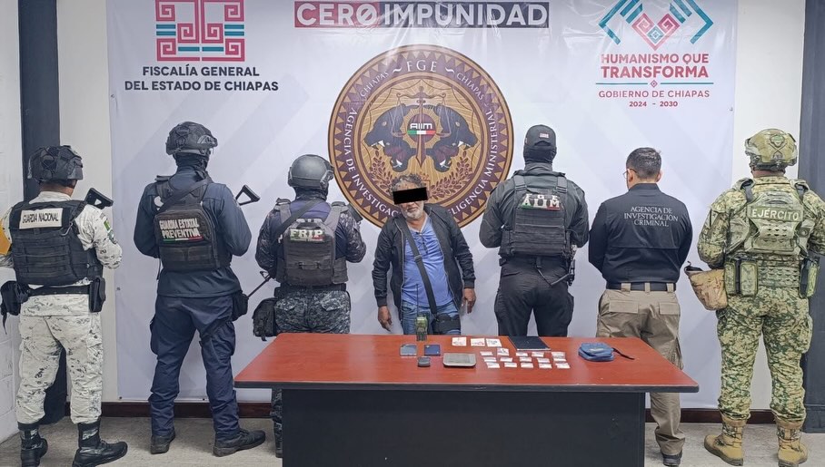 SSP detiene a presunto integrante del crimen organizado por probables delitos contra la salud