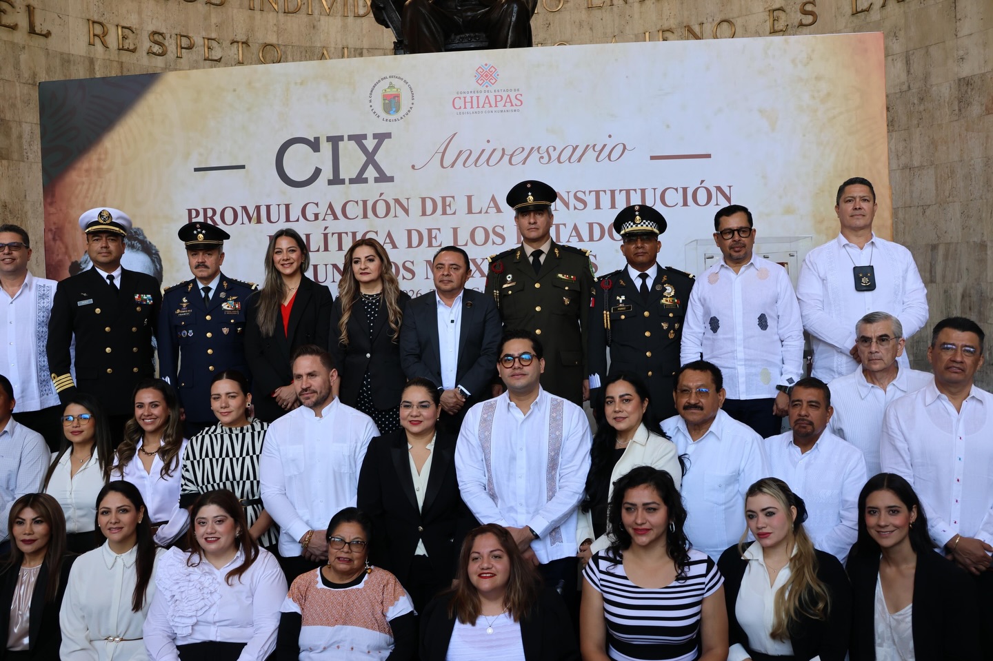 Asiste SSP a la conmemoración del 109 aniversario de la Promulgación de la Constitución Política de los Estados 