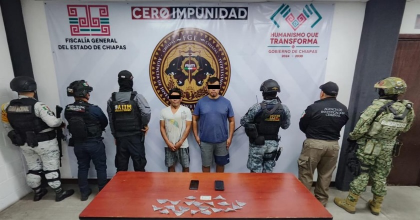 En operativo interinstitucional detienen a siete personas por posesión de narcóticos