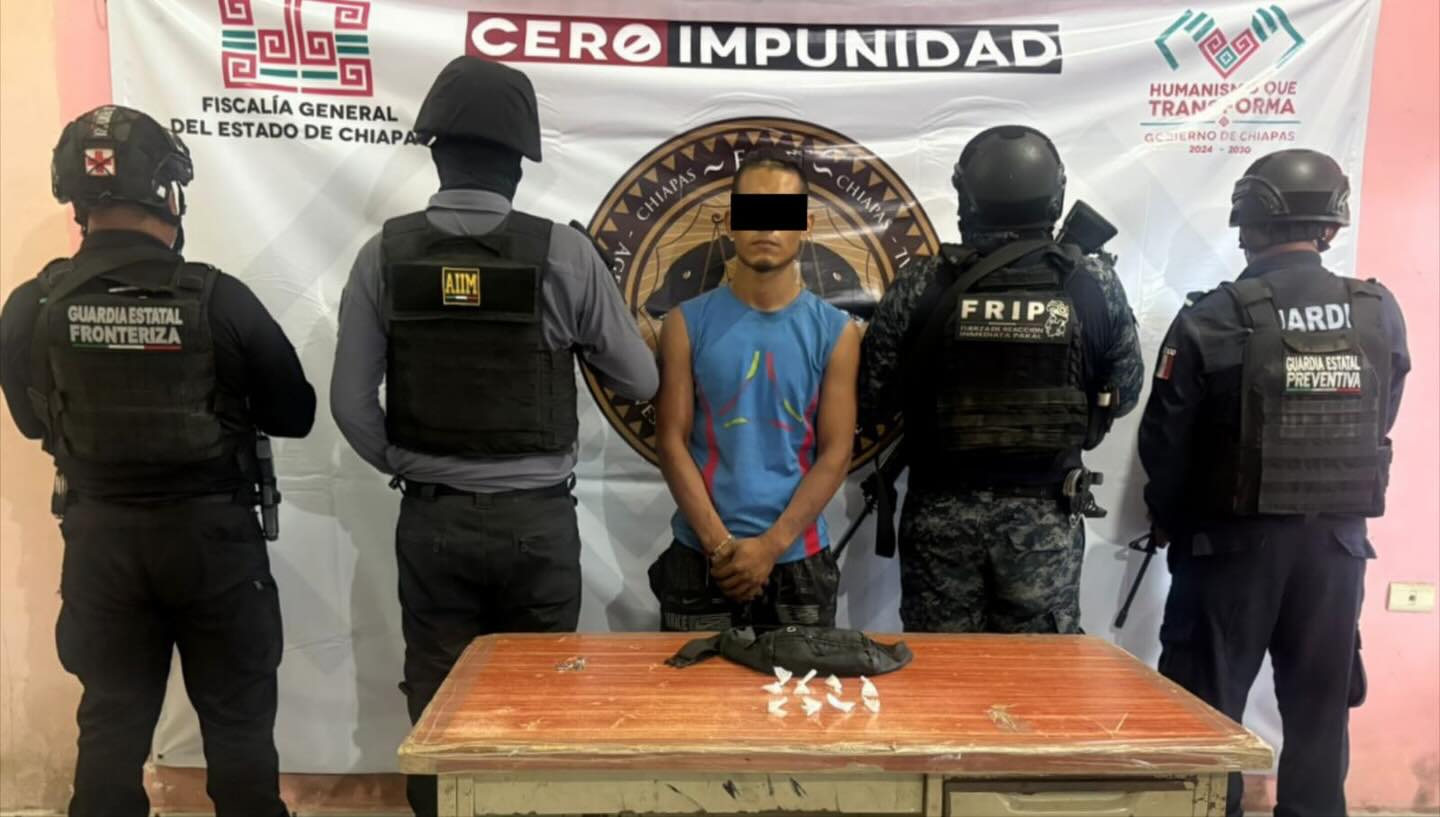 SSP detiene a presunto responsable del delito contra la salud