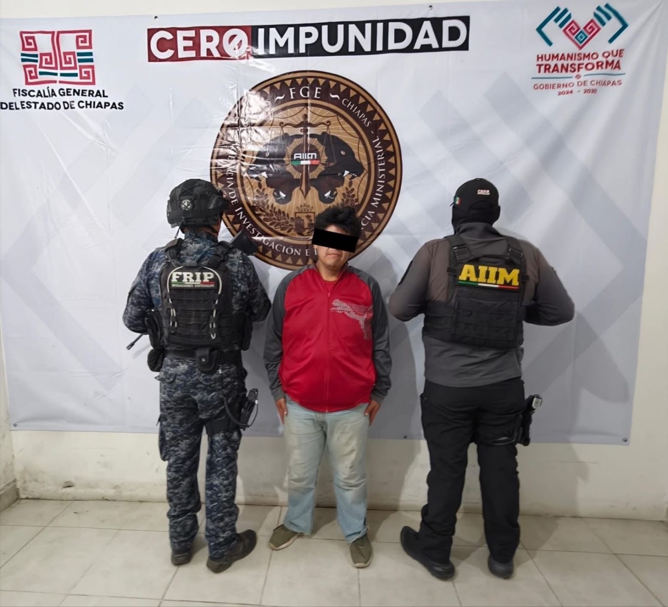 FRIP y AIIM aprehenden a presunto responsable de pederastia agravada