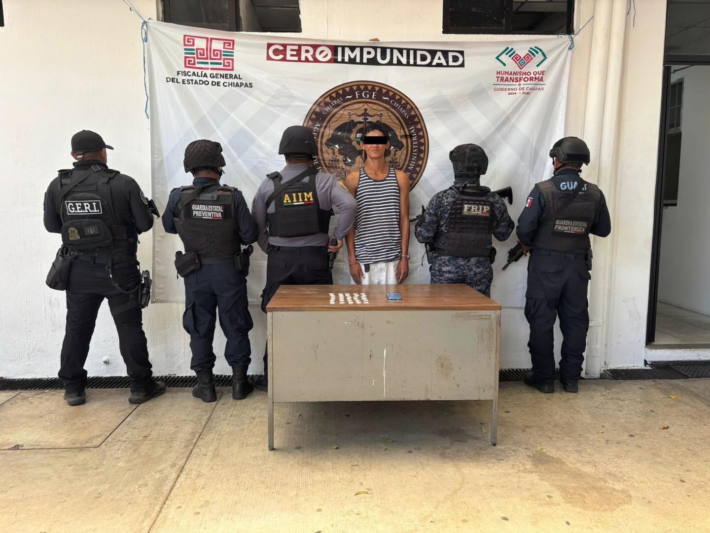 Detiene SSP a persona por delitos contra la salud en Tapachula