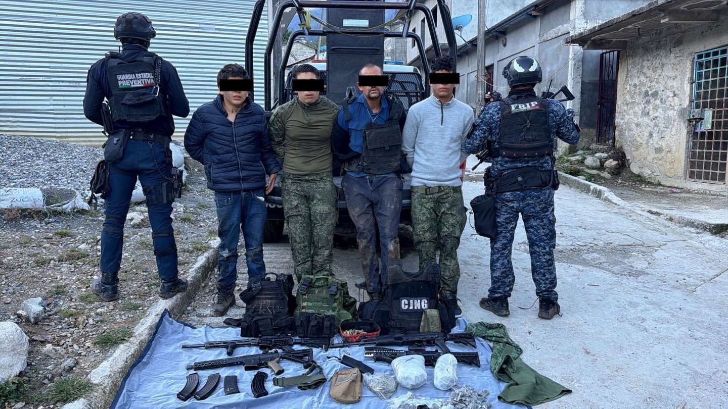 Detiene SSP a cuatro presuntos generadores de violencia del CJNG