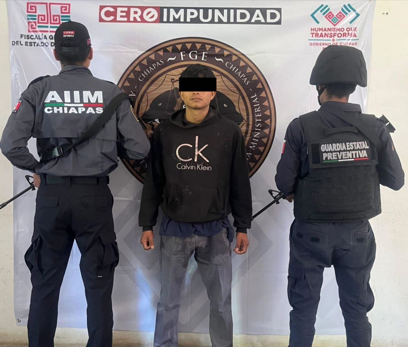 SSP y FGE aprehenden a presunto implicado en el delito de homicidio calificado en grado de tentativa