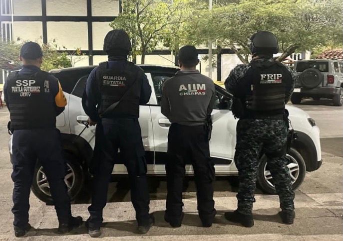 Asegura SSP vehículo con reporte de robo en Tuxtla Gutiérrez
