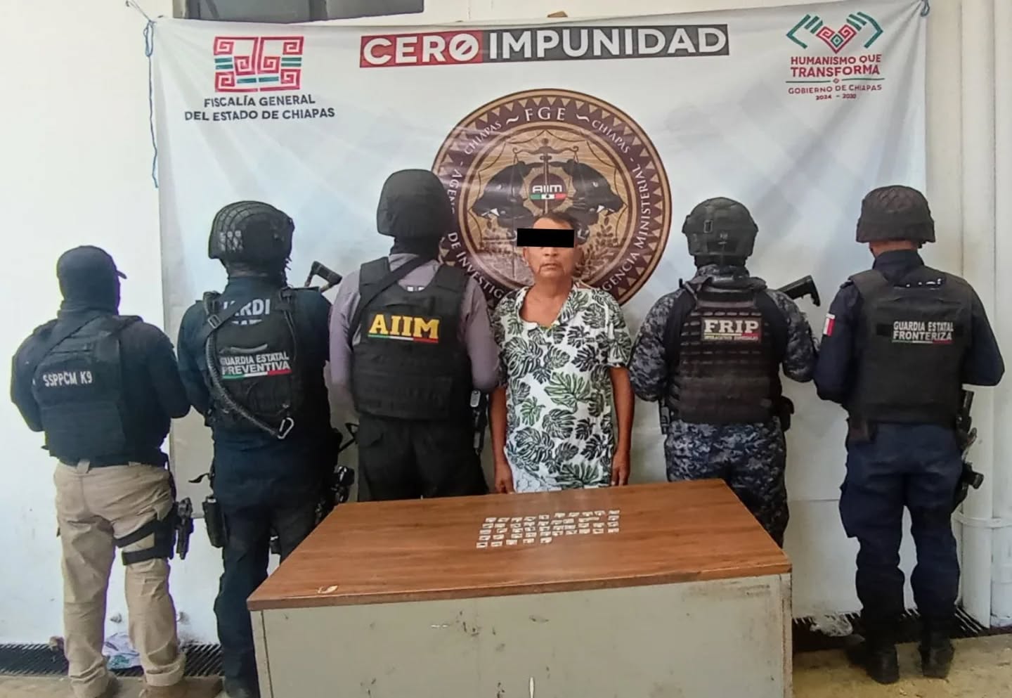 En operativo de seguridad detienen a presunto narcomenudista en Tapachula