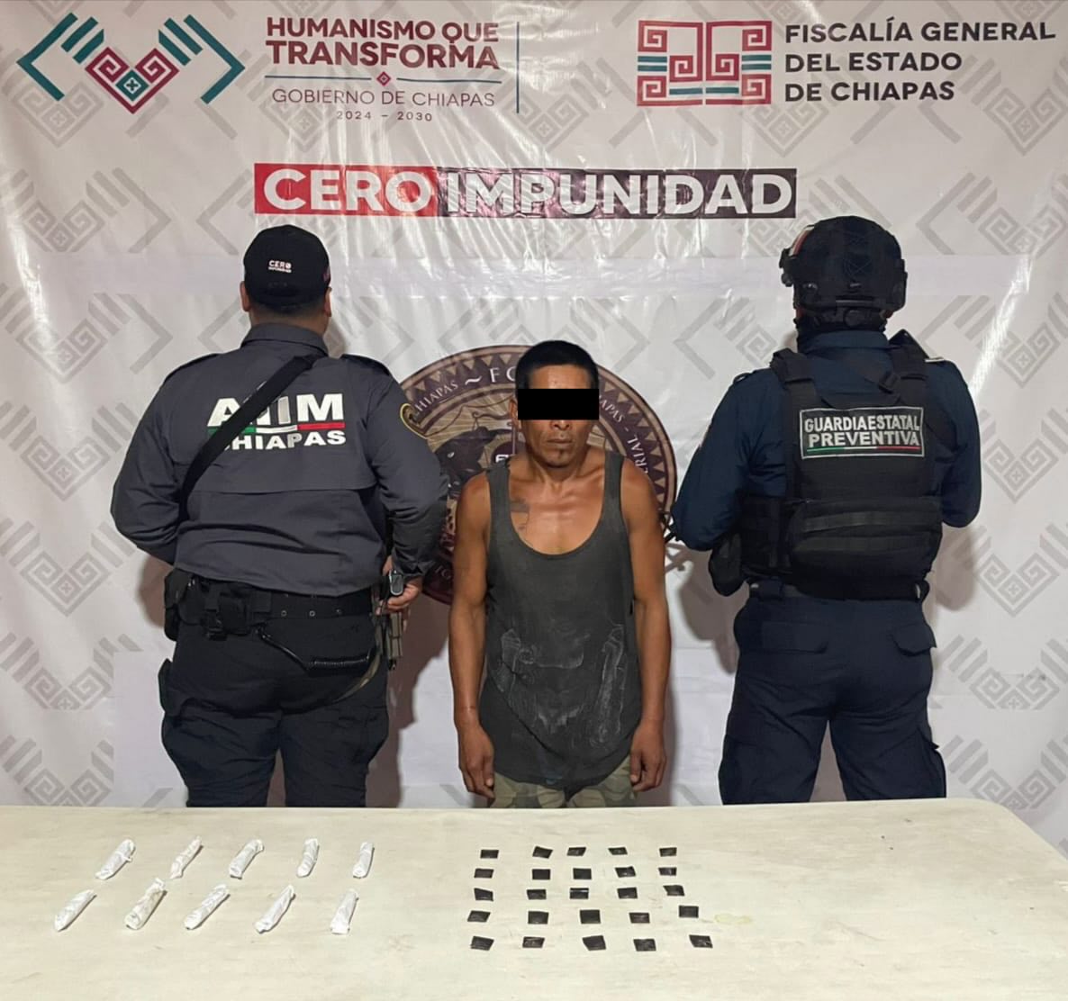 GEP y AIIM detienen a probable responsable del delito contra la salud