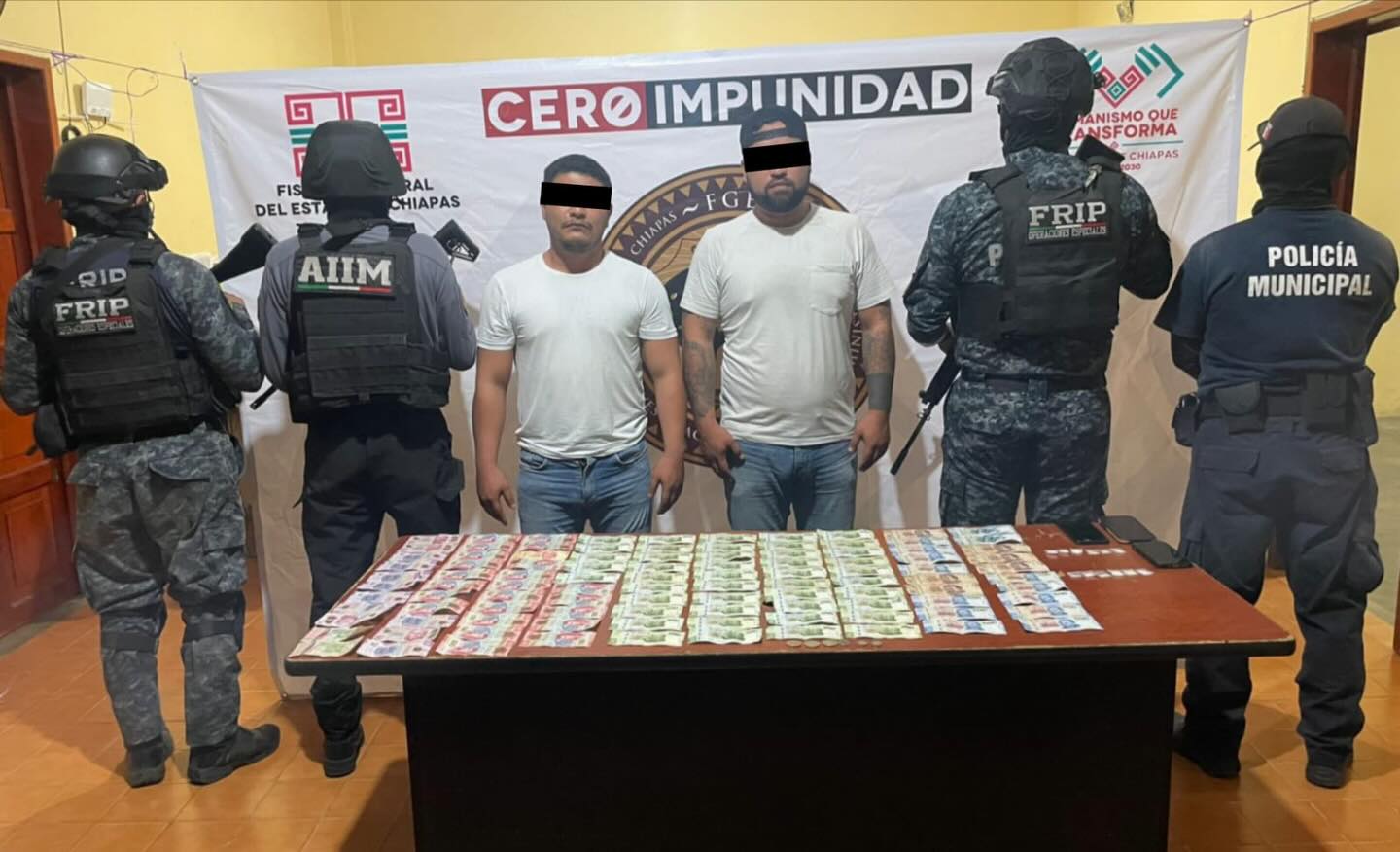 Dos detenidos con narcóticos en Huixtla