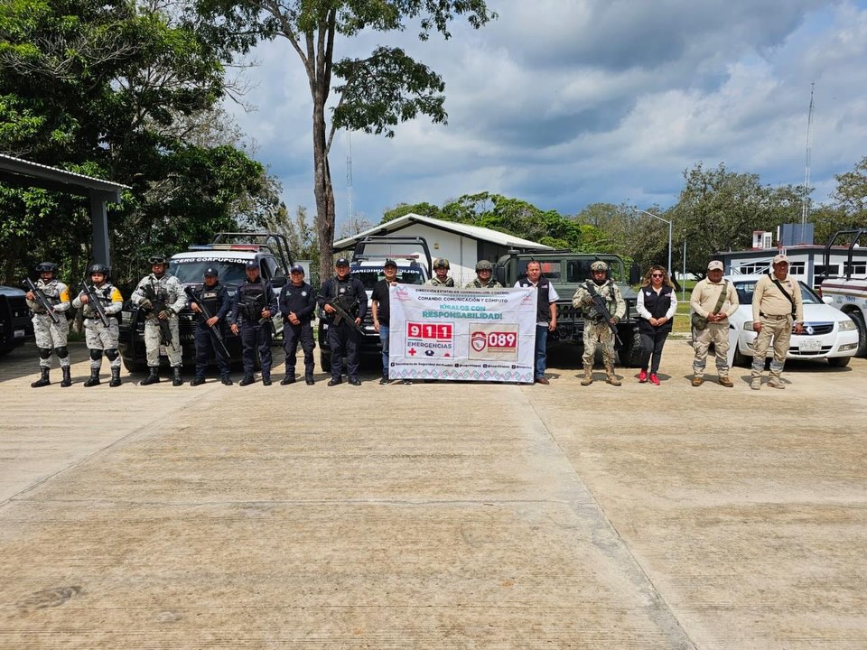 Escudo Pakal C5, difunde números de emergencia y denuncia anónima en “Terminal Segura”