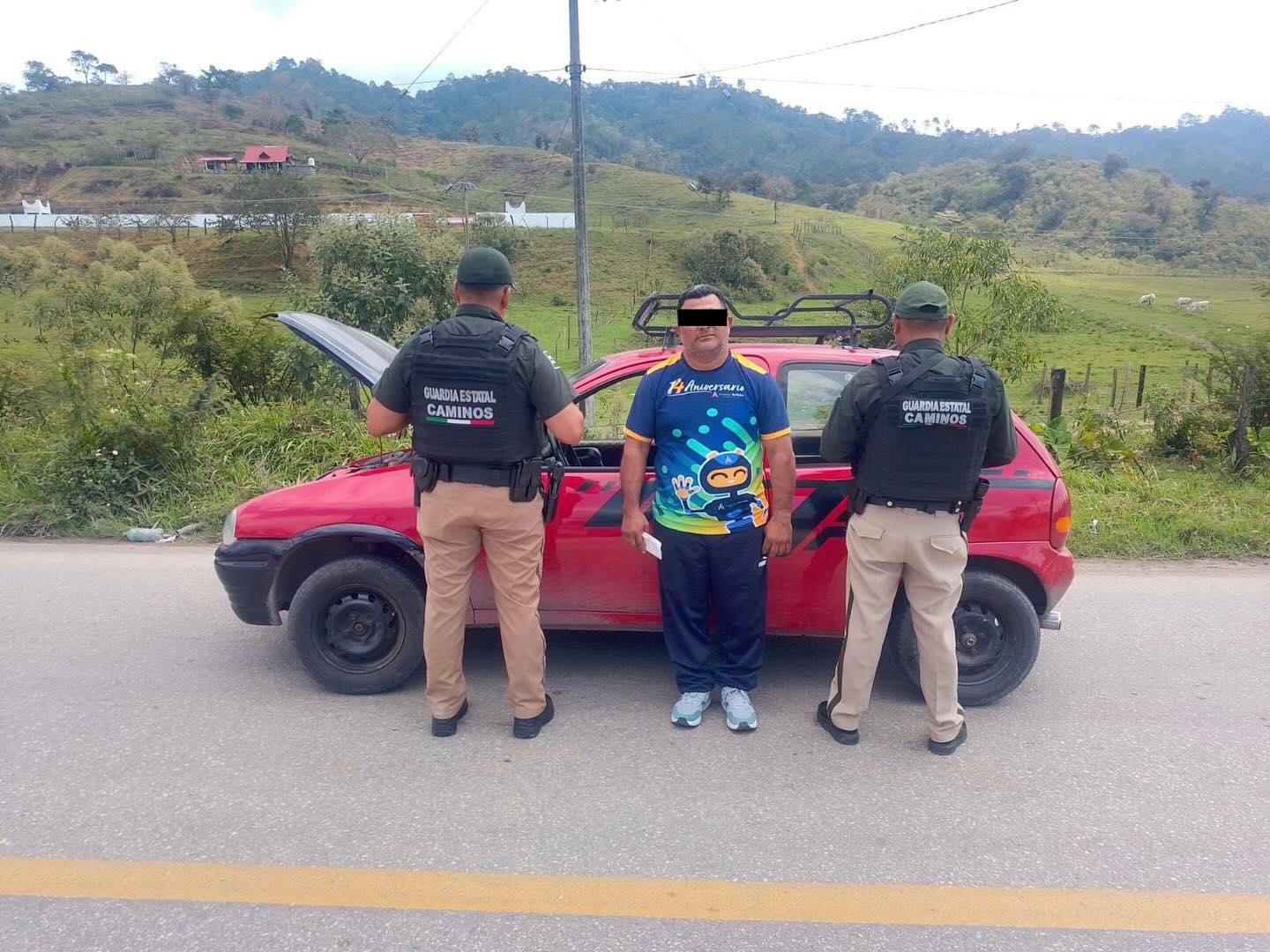Detiene SSP a persona en posesión de vehículo con reporte de robo en Ocosingo