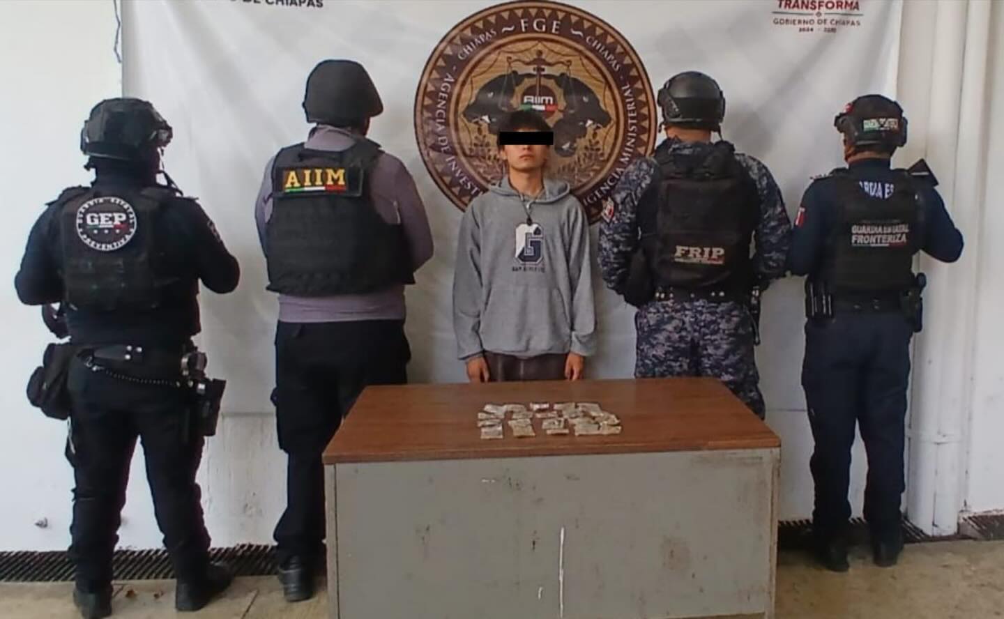 En operativo de seguridad, detienen a presunto narcomenudista