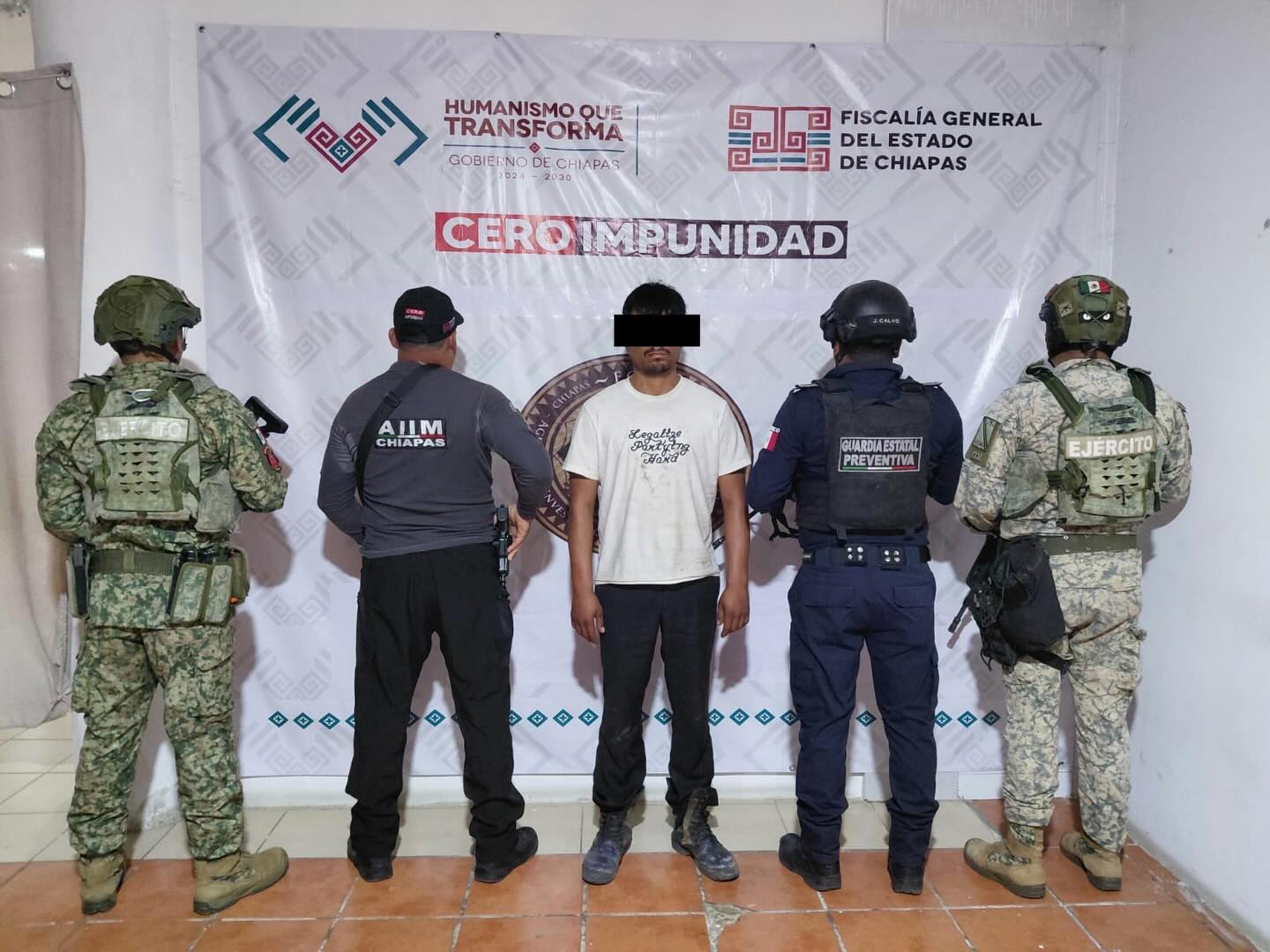 SSP y FGE detienen en flagrancia a personas como presuntos responsables contra la salud en Palenque