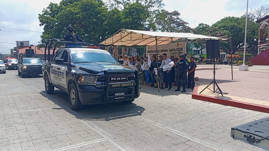 Refuerza SSP Operativo “Semana Santa Segura 2026” en Cintalapa de Figueroa