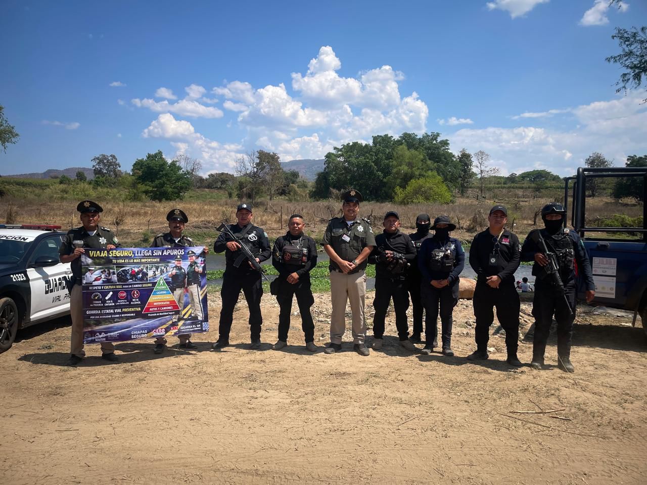 Guardia Estatal Preventiva refuerzan seguridad en Chiapas con el Operativo “Semana Santa Segura 2026”