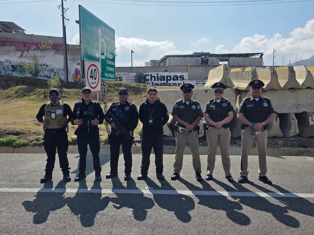 Instala Guardia Estatal de Turismo punto de atención en la autopista Tuxtla-San Cristóbal de Las Casas