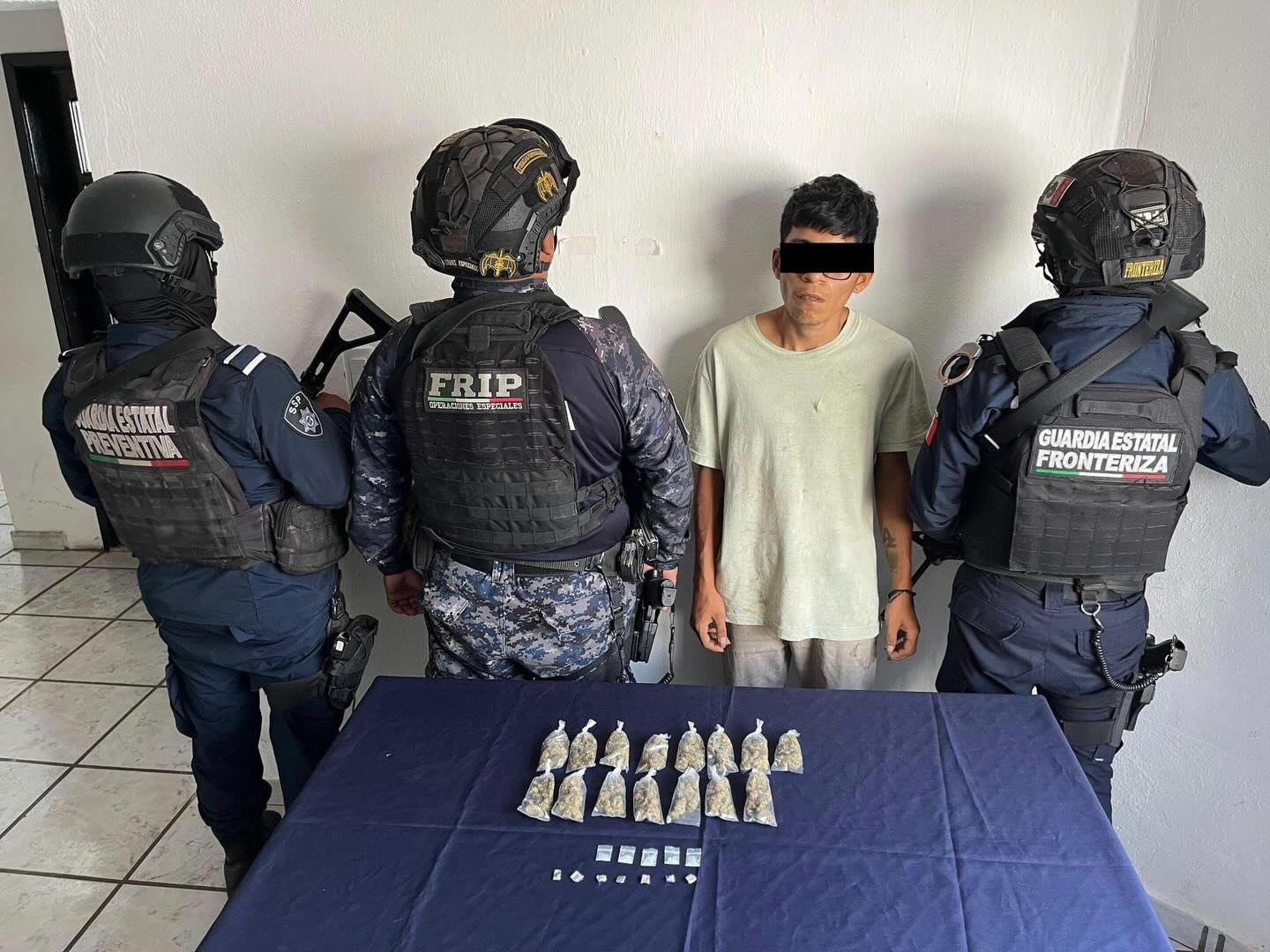 SSP detiene a persona por delitos contra la salud en su modalidad de posesión simple en Suchiate