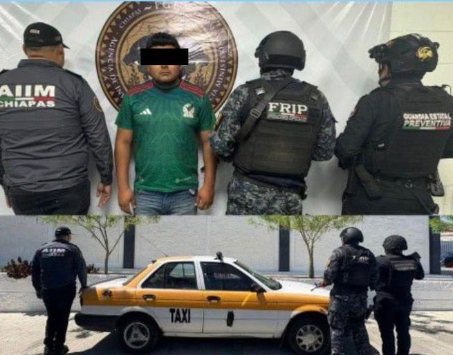 SSP y FGE detienen a masculino como presunto responsable de robo en Tuxtla Gutiérrez
