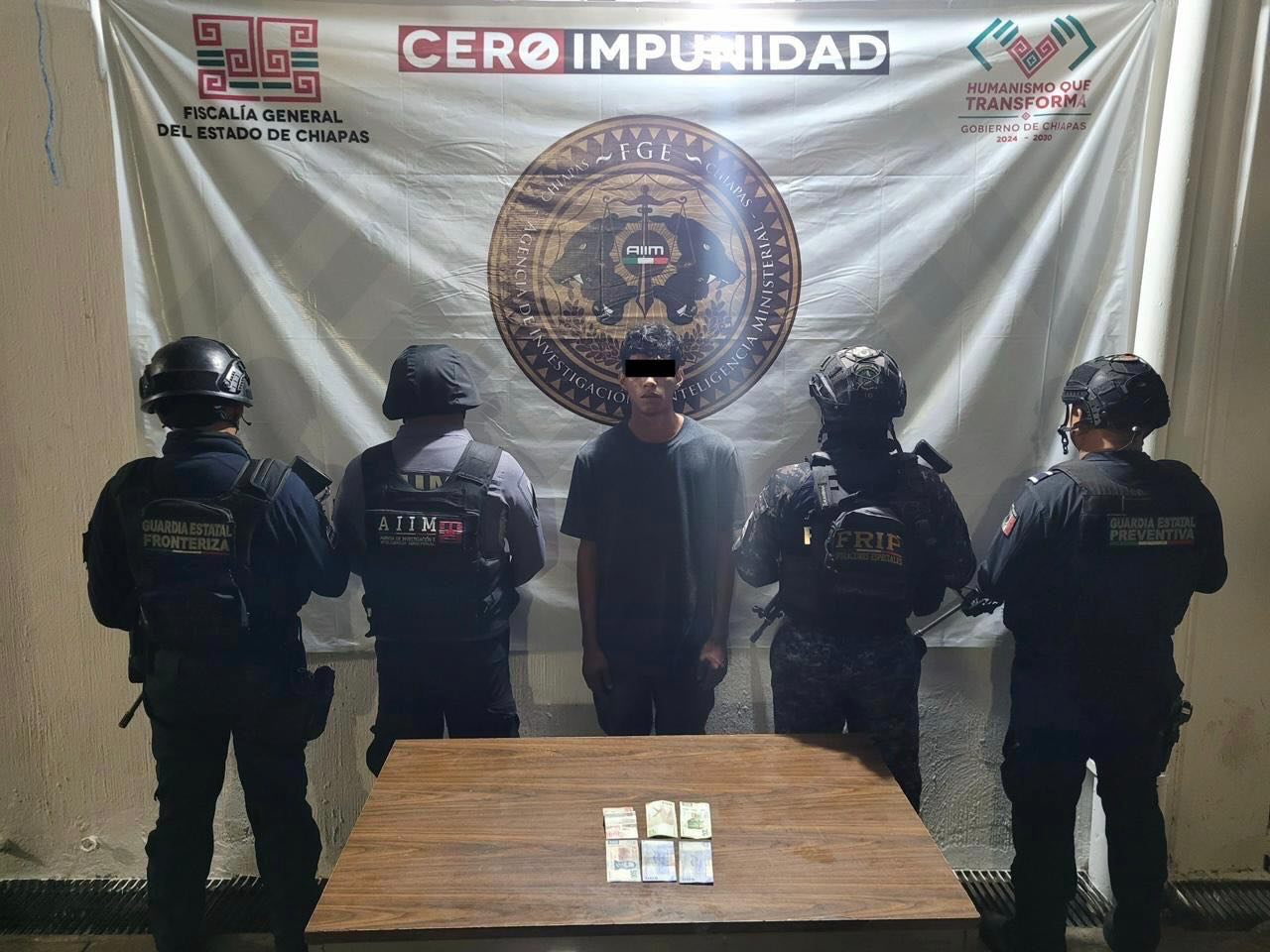 SSP y FGE detienen a persona por robo con violencia agravado en Tapachula