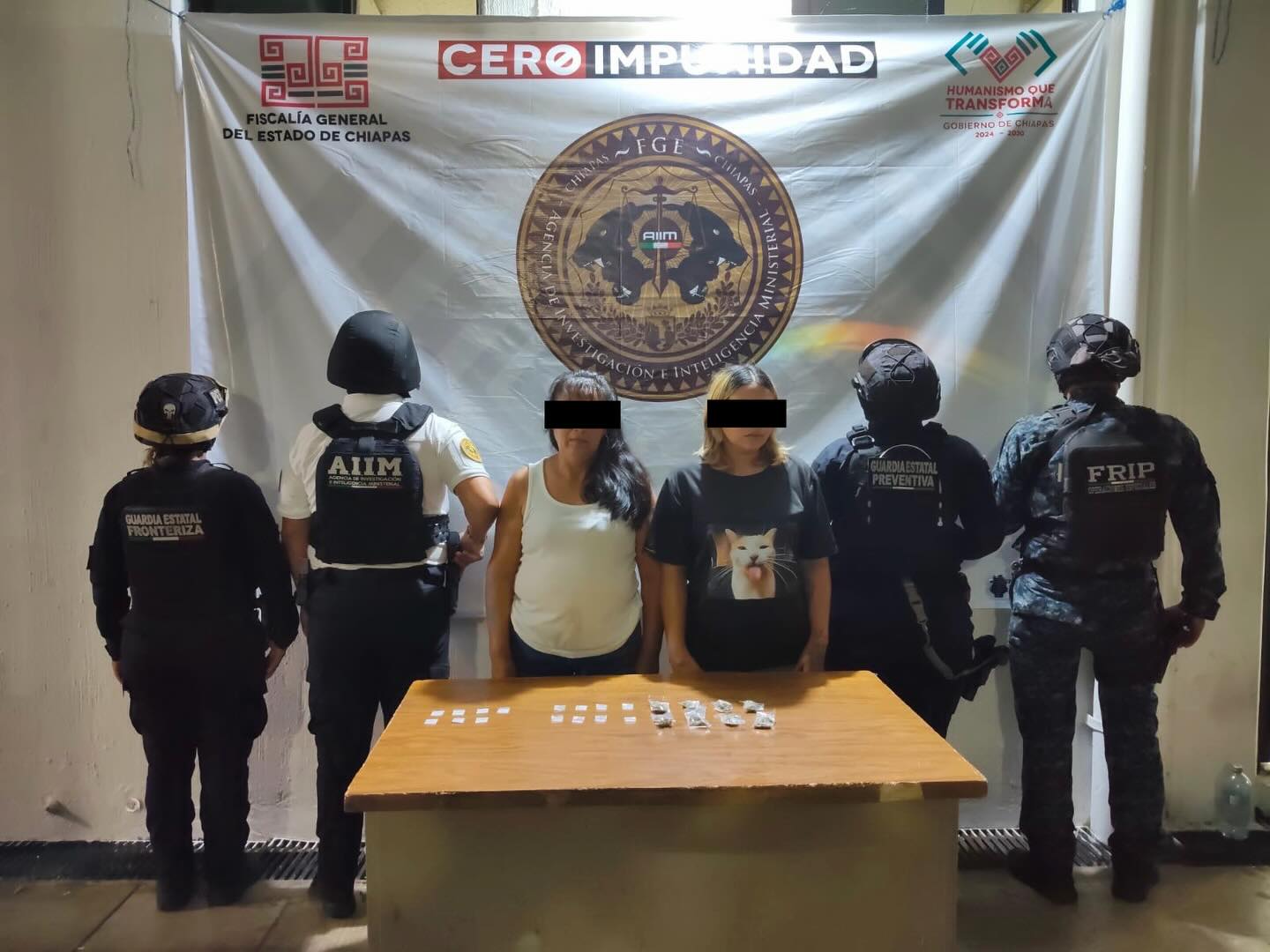 En acción interinstitucional detienen a dos mujeres como presuntas responsables por delitos contra la salud 