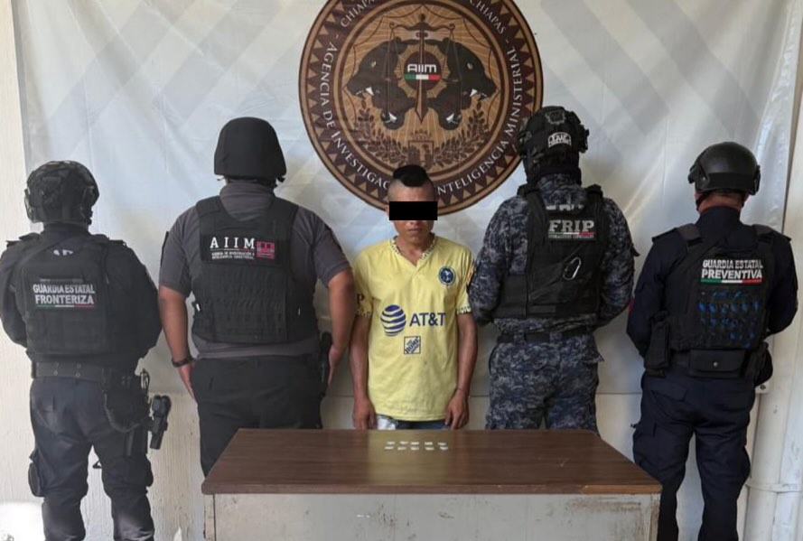 Dos presuntos narcomenudistas detenidos en la región Soconusco 