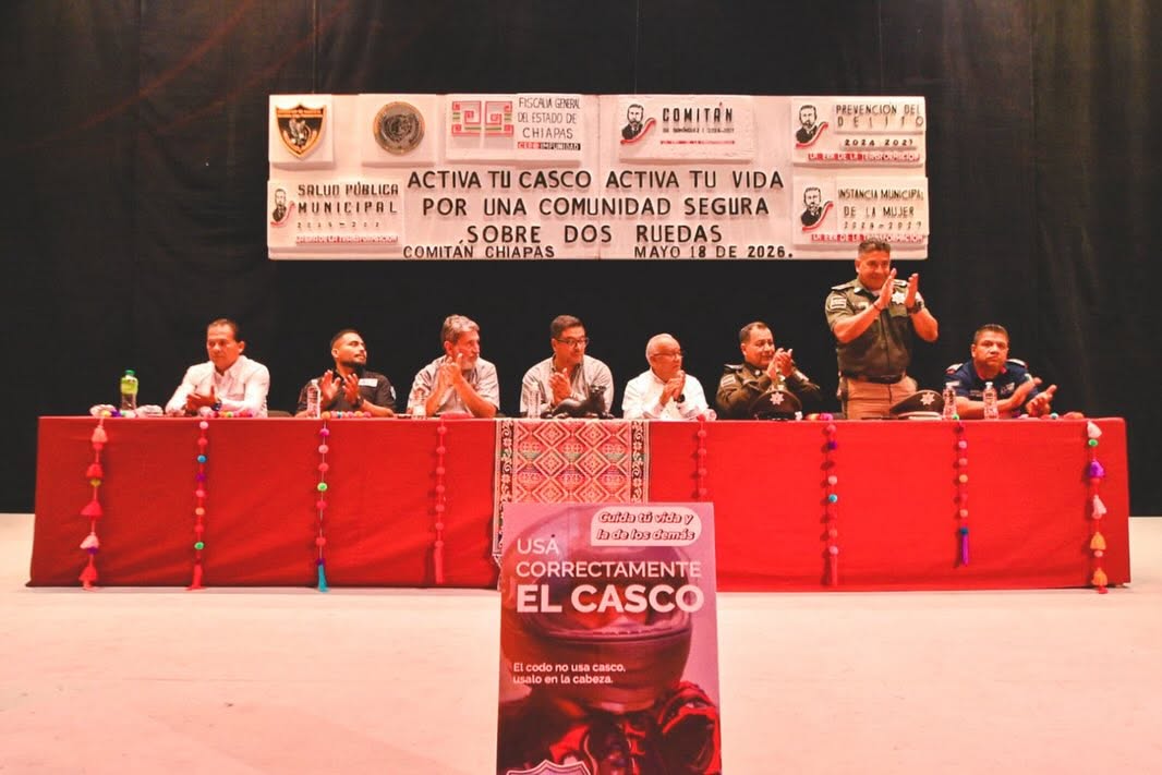 Refuerza la Guardia Estatal Vial Preventiva acciones de prevención y concientización en Comitán 