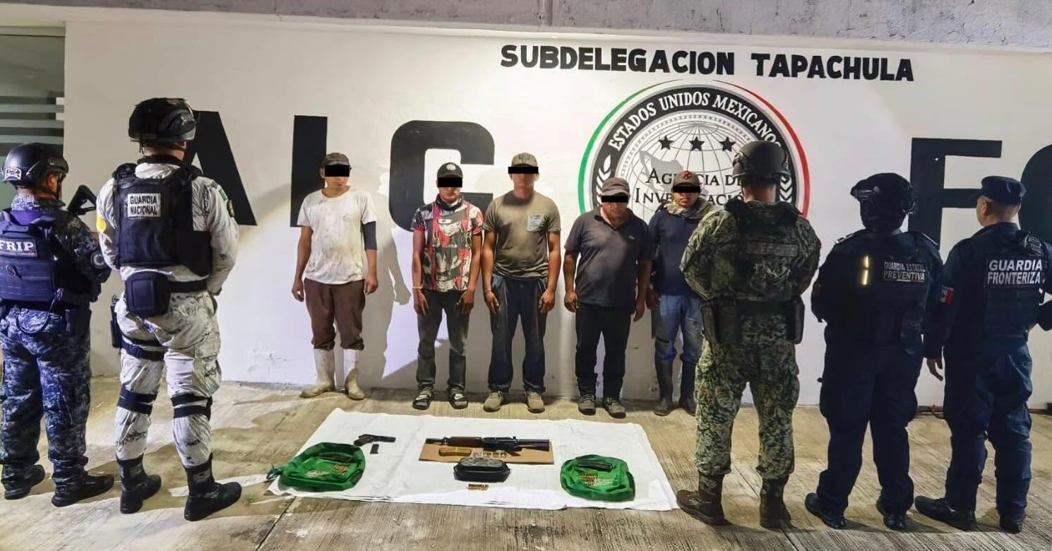 Cae grupo armado en Huehuetán tras denuncia ciudadana