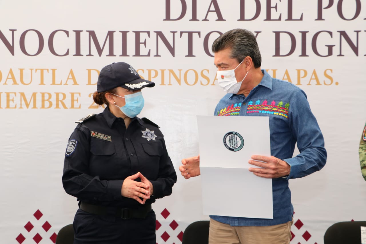 Rutilio Escandón celebra el Día del Policía, junto a las diferentes corporaciones de seguridad