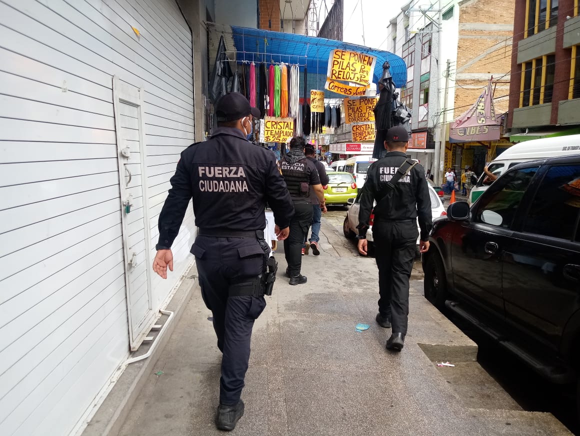 SSyPC despliega operativo pie tierra en mercados de Tuxtla Gutiérrez