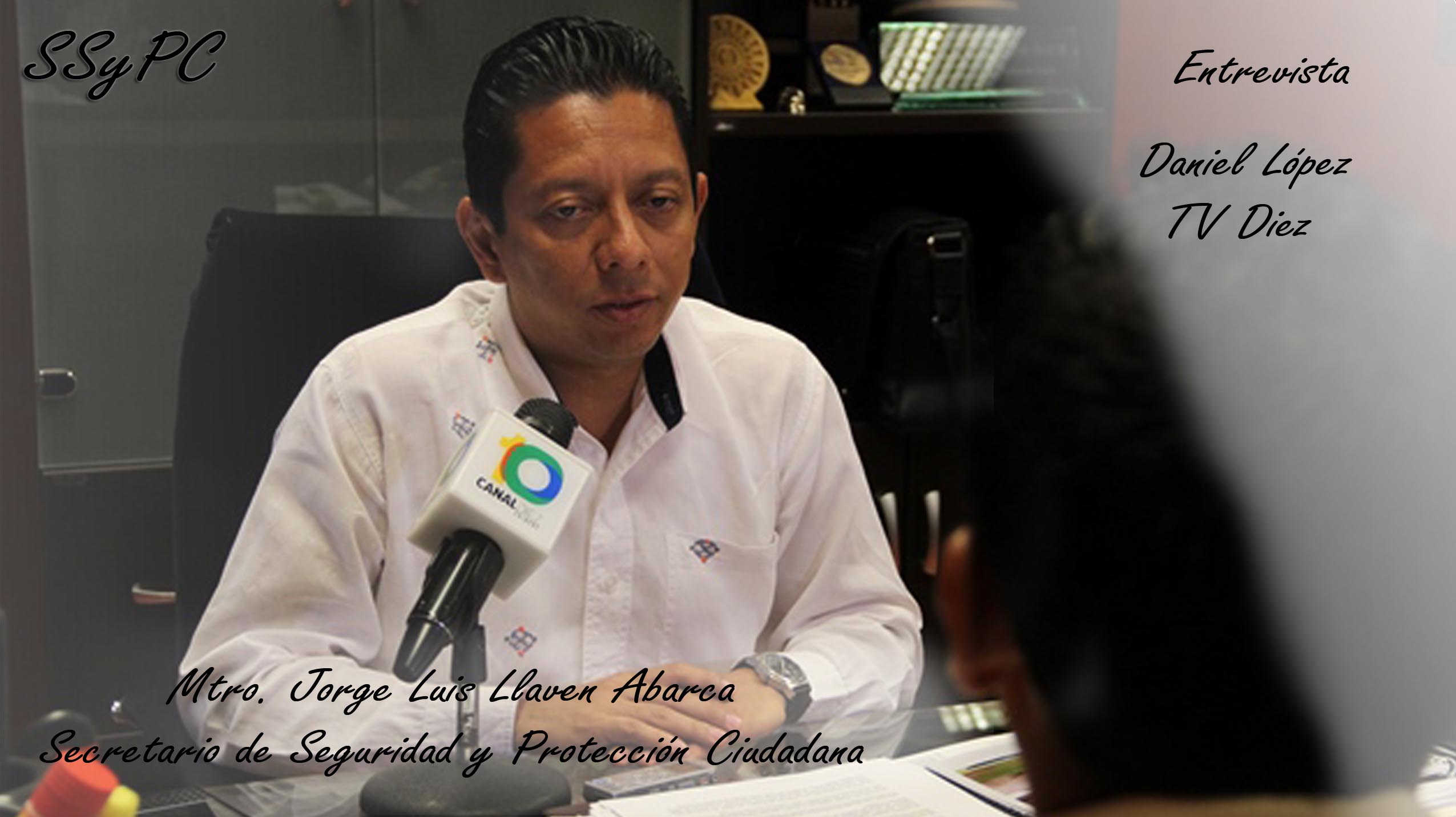 Entrevista con el Secretario de Seguridad sobre: Resultados contra el robo de vehículos y SSYPC llama a trabajar a egresados del SMN