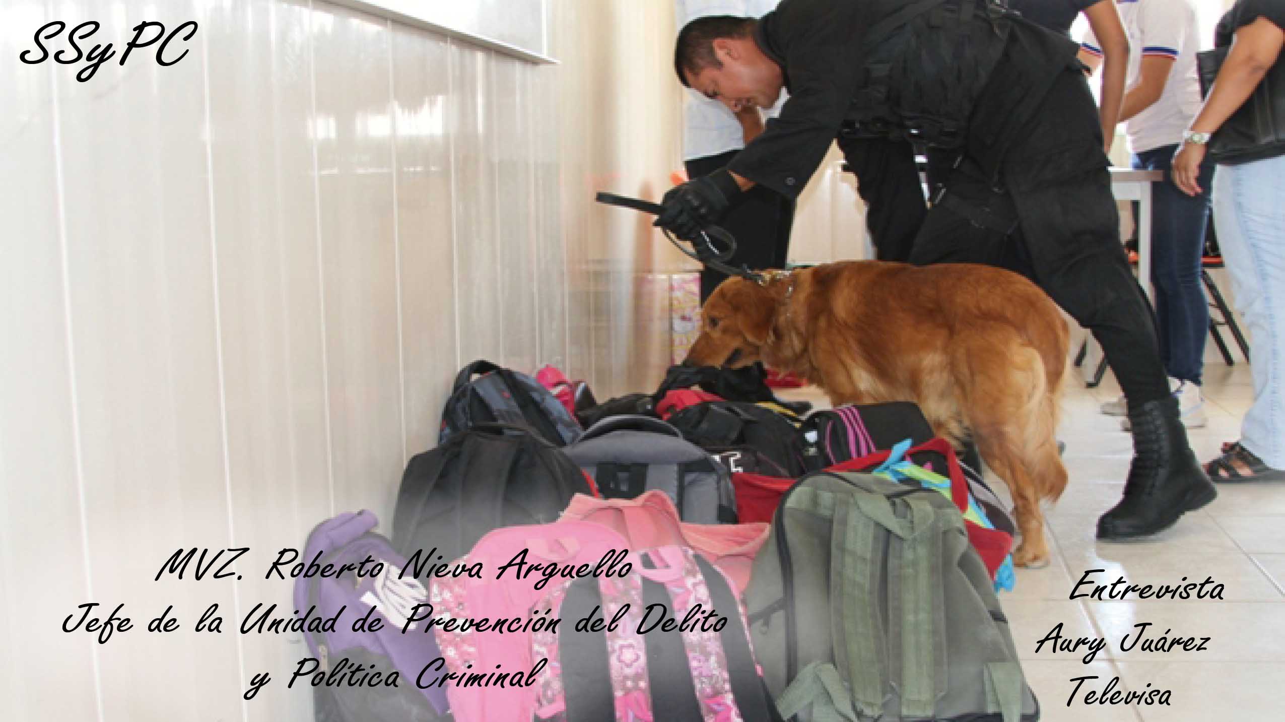Entrevista con el Jefe de la Unidad de Prevención del Delito sobre  el "Operativo Mochila"