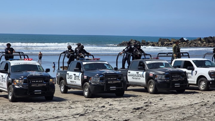 SSP coordina banderazo de Operativo Reforzamiento en Puerto Madero del municipio de Tapachula 