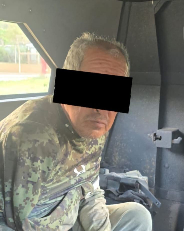 SSP y FGE detienen a masculino con arma de fuego en Amatenango de la Frontera.