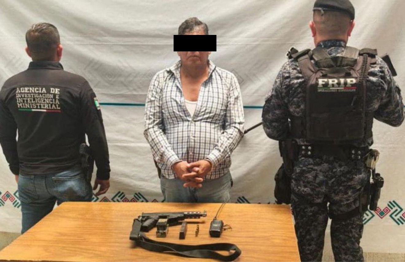 SSP y FGE detienen a masculino con arma de fuego en Tapachula.
