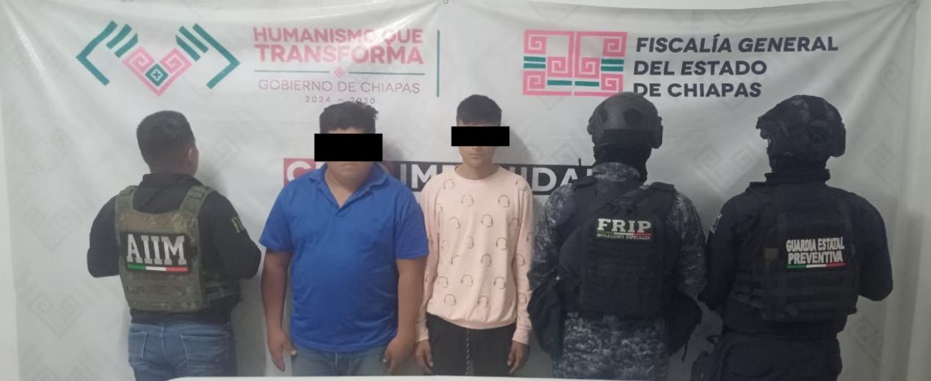 SSP y FGE detuvieron a tres personas con presuntos narcóticos en Tuxtla Gutiérrez y Villaflores.