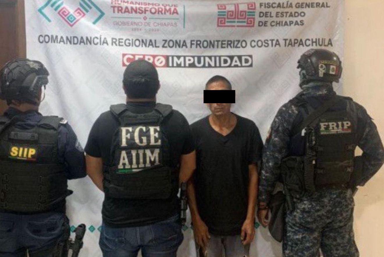 SSP y FGE detienen a masculino presunto integrante de la delincuencia organizada.