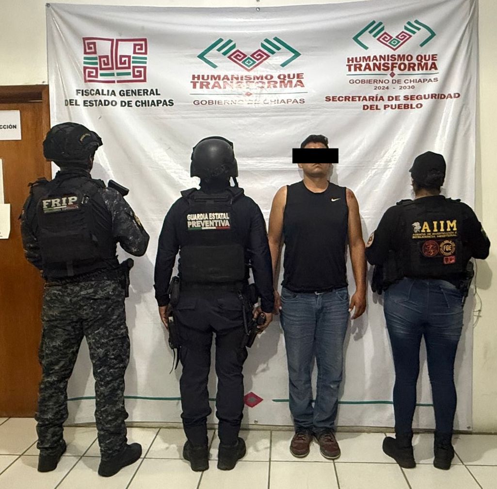 SSP y FGE detienen a dos masculinos por violencia familiar en La Concordia y Frontera Comalapa.