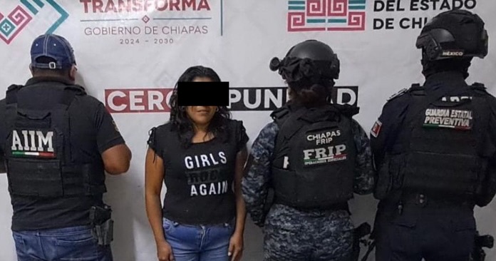 SSP y FGE detienen a dos personas con narcóticos en Chiapas.