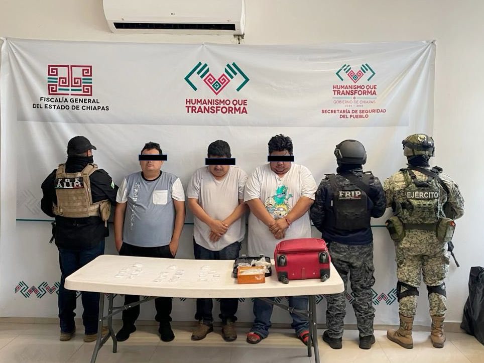 En operativos interinstitucionales detienen a presuntos integrantes del cártel delictivo en Chiapas