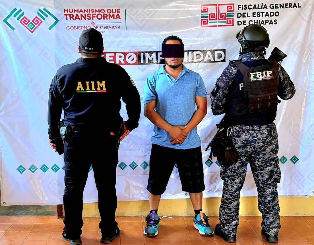 En operativo interinstitucional detienen a un masculino con vehículo con alteraciones en sus identificaciones.